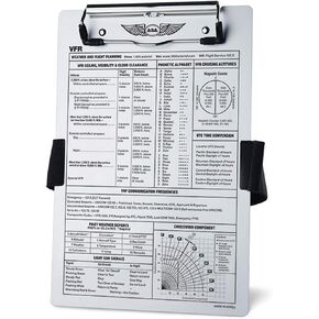 ASA KB-1-A Aluminum VFR Kneeboard with Quick-Reference Flight Data in Saudi Arabia