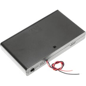 2 Set 8 x AA Thicken Battery Holder Base Box with ON/Off Switch and Wire and Cover by QTEATAK in Saudi Arabia