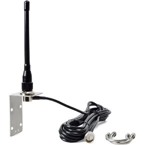 UAYESOK VHF Marine Antenna 159V Stubby Boat Antenna PL259 Connector W/16.4ft RG-58 coaxial Cable, L-Mount Bracket in Saudi Arabia