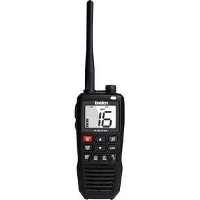 Uniden Atlantis 275 Handheld Two-Way VHF Marine Radio, Floating IPX8 Submersible Waterproof, Large Dual-Color Screen, 6-Watt, All USA/International/Canadian Marine Channels, NOAA Weather Alerts in Saudi Arabia