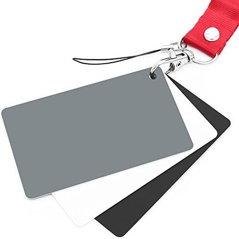 Anwenk 12x12 Inch (30x30cm) Grey Card White Balance Card for Photography 18% Exposure Gray Reflectance Reflector Foldable Focus Board Double Sided with Carry Pouch in Saudi Arabia