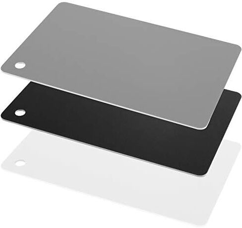 Anwenk 12x12 Inch (30x30cm) Grey Card White Balance Card for Photography 18% Exposure Gray Reflectance Reflector Foldable Focus Board Double Sided with Carry Pouch in Saudi Arabia