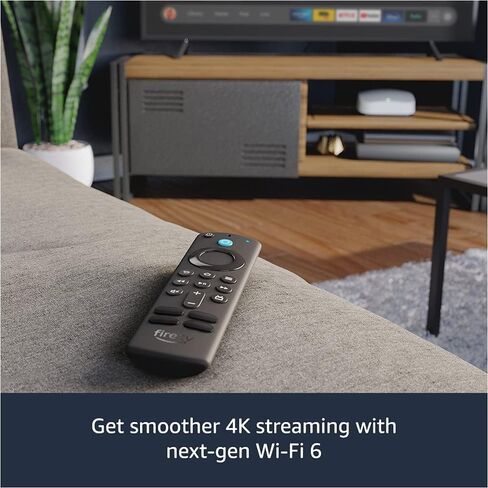 Amazon Fire TV Stick 4K Max streaming device, Wi-Fi 6, Alexa Voice Remote (includes TV controls) in Saudi Arabia
