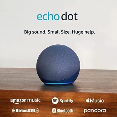Amazon Echo Dot (5th Gen, 2022 release) | With bigger vibrant sound, helpful routines and Alexa | Charcoal in Saudi Arabia