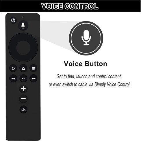 Replacement Voice Remote Control (2nd GEN) L5B83H with Power and Volume Control fit for Amazon 2nd Gen TV Cube and Amazon TV Stick,1st Gen Amazon TV Cube, Amazon Stick 4K, and 3rd Gen Amazon TV in Saudi Arabia
