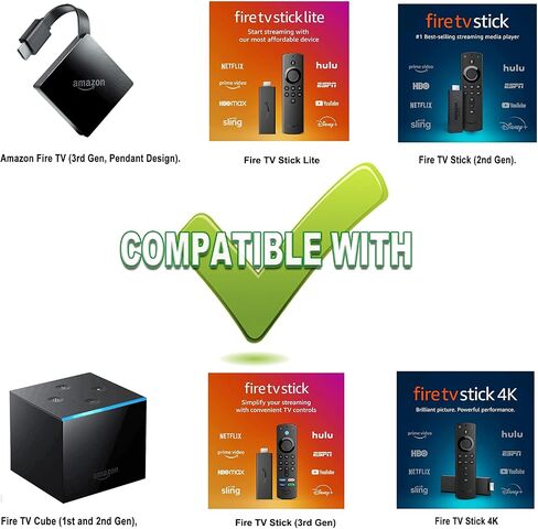 Replacement Voice Remote Control (2nd GEN) L5B83H with Power and Volume Control fit for Amazon 2nd Gen TV Cube and Amazon TV Stick,1st Gen Amazon TV Cube, Amazon Stick 4K, and 3rd Gen Amazon TV in Saudi Arabia