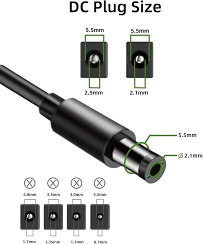 12V 2A AC Adapter Charger Replacement with 8 Tips, Regulated 12 Volts 2000mA Power Supply Cord for LED Strip Light, CCTV Camera, BT Speaker, GPS, Webcam, Router, DC12V Transformer (6ft) in Kuwait