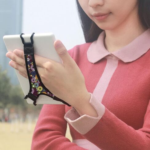 TFY Security Hand Strap Holder for 6" E-Readers Secure Grip 6" Black in Kuwait