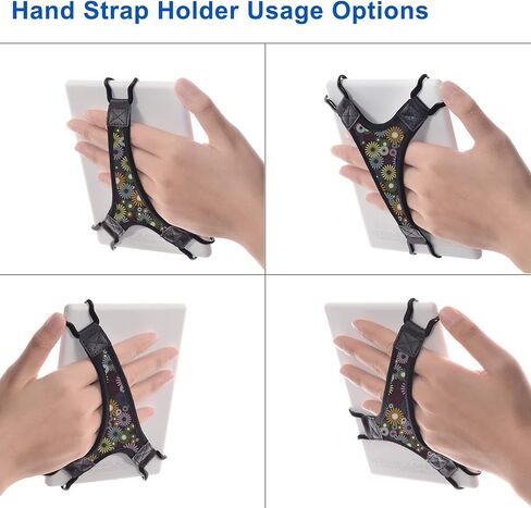 TFY Security Hand Strap Holder for 6" E-Readers Secure Grip 6" Black in Kuwait