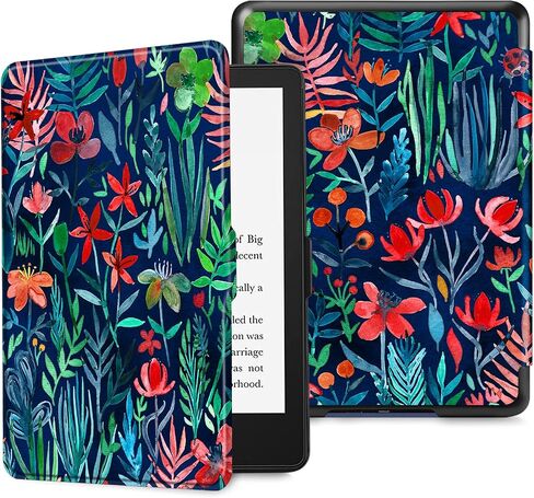 Fintie Slimshell Case for 6.8" Kindle Paperwhite 11th Gen 2021, Black | Slim Lightweight PU Leather Shell Cover for Kindle Paperwhite 2021 & Signature Edition, Magnetic Closure, Auto Sleep/Wake in Kuwait