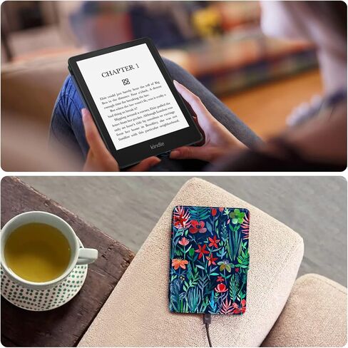 Fintie Slimshell Case for 6.8" Kindle Paperwhite 11th Gen 2021, Black | Slim Lightweight PU Leather Shell Cover for Kindle Paperwhite 2021 & Signature Edition, Magnetic Closure, Auto Sleep/Wake in Kuwait