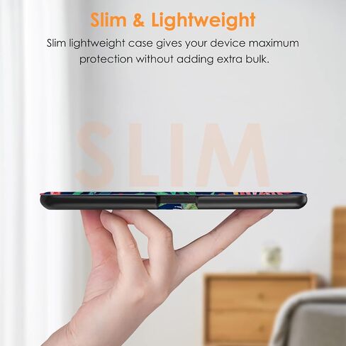 Fintie Slimshell Case for 6.8" Kindle Paperwhite 11th Gen 2021, Black | Slim Lightweight PU Leather Shell Cover for Kindle Paperwhite 2021 & Signature Edition, Magnetic Closure, Auto Sleep/Wake in Kuwait
