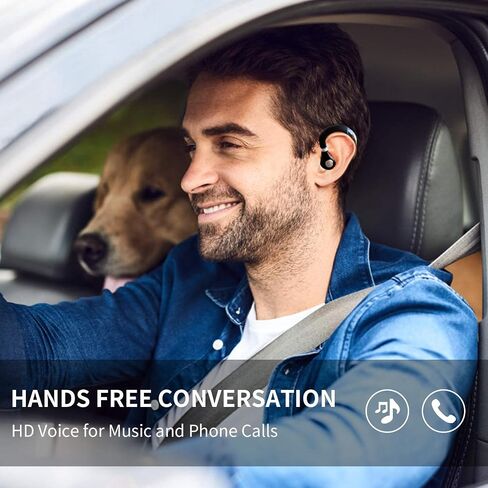 FIMITECH Bluetooth Headset, Wireless Earpiece V5.0 Bluetooth Earpiece Ultralight Hands Free for Business/Office/Driving/Sporting in Saudi Arabia