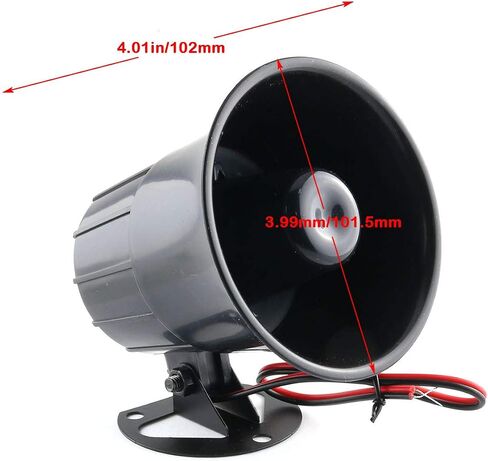 E-outstanding Security DC12V 15W منبه صفارة الإنذار بقرن صفارة إنذار سلكي عالي الصوت لجهاز الإنذار in Saudi Arabia