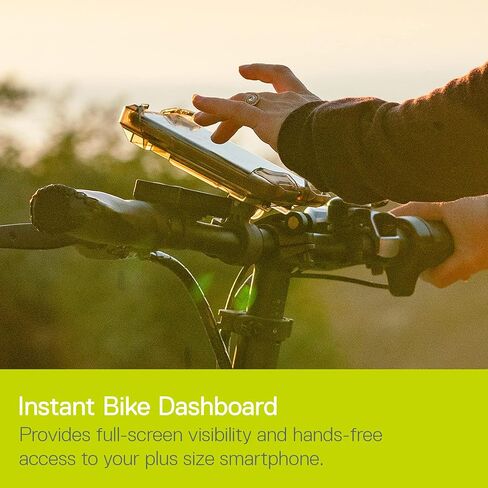 Bicycle Phone Mount by Delta Cycle - Lockable Bike Phone Mount Handlebar Adjusts to Any Size Bar - Fits Any Phone Or iPhone Up to 3.5" x 7.8" - Easily Accessible Bike Phone Holder in Saudi Arabia