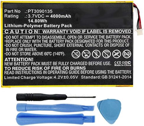 MPF Products 4000mAh PT3090135 Battery Replacement Compatible with RCA Galileo Pro 11.5" RCT6513W87, Viking Pro 10" RCT6303W87, RCT6303W87DK Tablet in Saudi Arabia