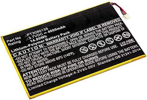 MPF Products 4000mAh PT3090135 Battery Replacement Compatible with RCA Galileo Pro 11.5" RCT6513W87, Viking Pro 10" RCT6303W87, RCT6303W87DK Tablet in Saudi Arabia