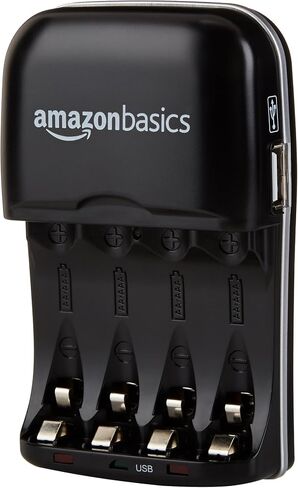 Amazon Basics Battery Charger for AA & AAA Nickel-Metal Hydride batteries (Ni-MH) With USB Port in Saudi Arabia