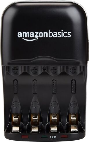 Amazon Basics Battery Charger for AA & AAA Nickel-Metal Hydride batteries (Ni-MH) With USB Port in Saudi Arabia