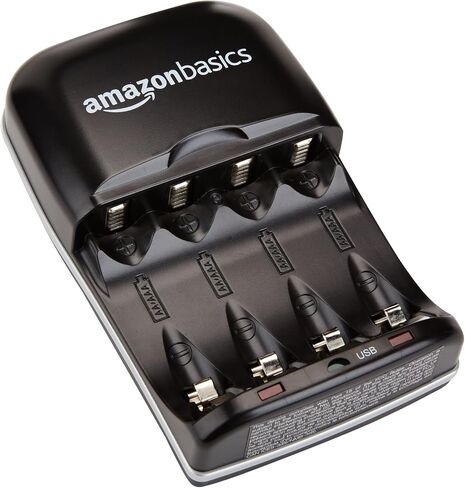 Amazon Basics Battery Charger for AA & AAA Nickel-Metal Hydride batteries (Ni-MH) With USB Port in Saudi Arabia
