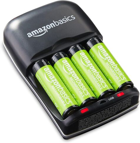 Amazon Basics Battery Charger for AA & AAA Nickel-Metal Hydride batteries (Ni-MH) With USB Port in Saudi Arabia