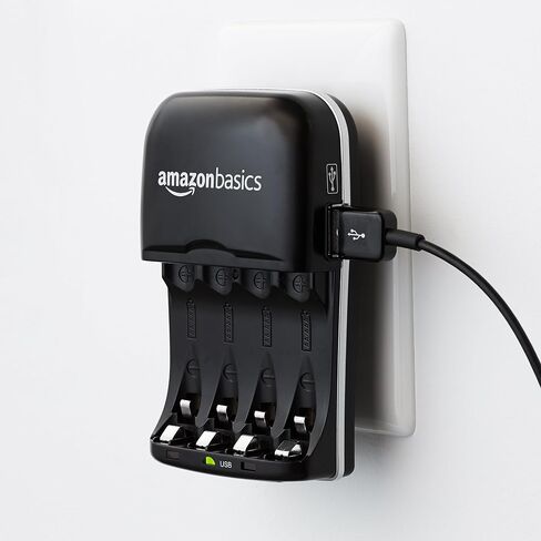 Amazon Basics Battery Charger for AA & AAA Nickel-Metal Hydride batteries (Ni-MH) With USB Port in Saudi Arabia