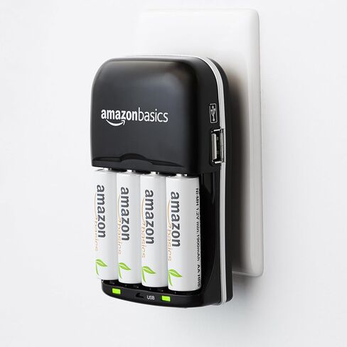 Amazon Basics Battery Charger for AA & AAA Nickel-Metal Hydride batteries (Ni-MH) With USB Port in Saudi Arabia