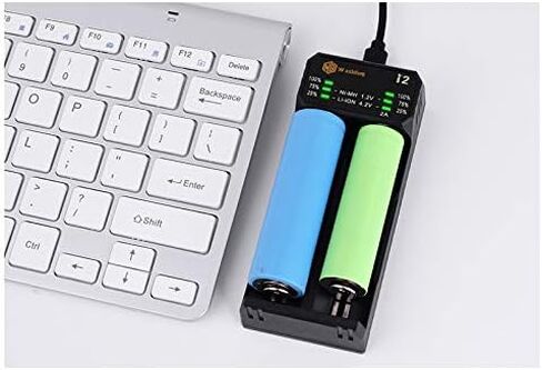 WISSBLUE LCD Display Universal Battery Charger,Rechargeable USB Intelligent Charger (2 Ports) in Saudi Arabia