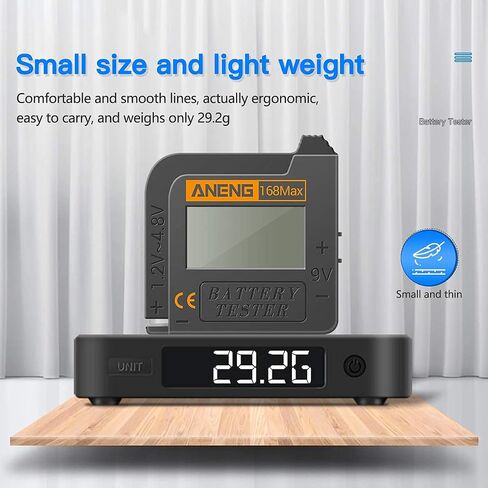 CGGO 168MAX Battery Tester,Suitable for AA AAA C D 9V 1.5V Button Cell Batteries，Portable Universal Digital Battery Charge Checker in Saudi Arabia