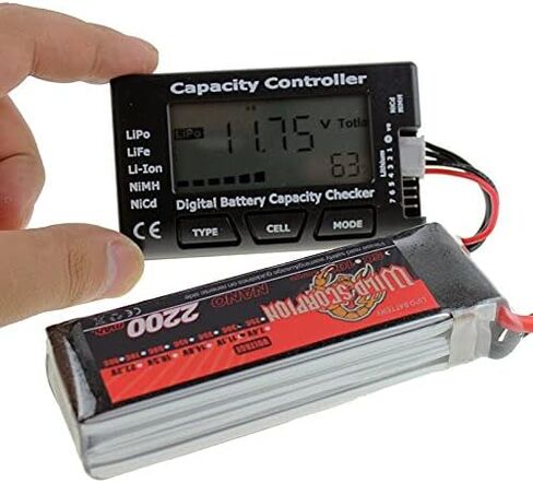 SoloGood RC Cellmeter 7 Digital Battery Capacity Checker Lipo Battery Tester RC Battery Voltage Tester for LiPo/Li-ion/Nicd/NiMH Battery in Kuwait