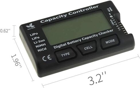 SoloGood RC Cellmeter 7 Digital Battery Capacity Checker Lipo Battery Tester RC Battery Voltage Tester for LiPo/Li-ion/Nicd/NiMH Battery in Kuwait