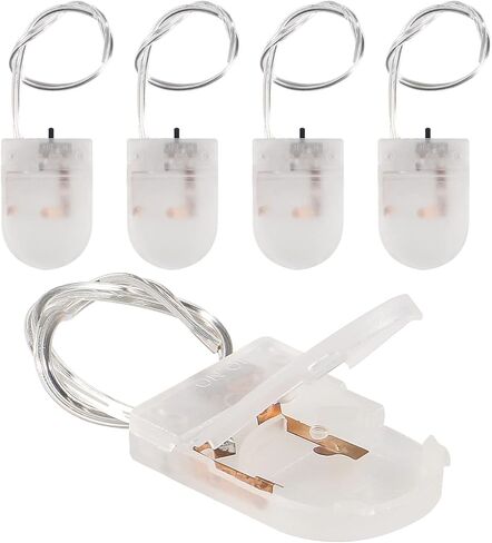 5pcs Button Battery Holder Coin Cell Battery Holder with Switch CR2032 1 X 3V Battery Holder Battery Storage Boxes Cover with Wires On ON-Off Switch Socket Container (Black) in Saudi Arabia