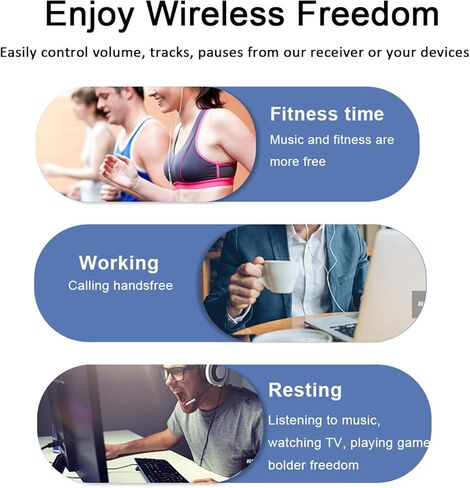 Mini Wireless Bluetooth Receiver, Bluetooth 5.0 Car Adapter & Bluetooth Aux Receiver with Clips Design 3.5mm Stereo Output for Home Audio/Car Audio Stereo System, Headphones, Handsfree Calls in Kuwait