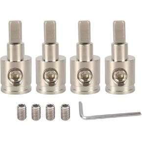 Amp Input Reducer 0 Gauge to 4 Gauge Wire Reducer Power/Ground GA Adapters Audio Amplifier Cable Terminals Nickel Plated Brass 4PCS with Heat Shrink Tubing in Saudi Arabia