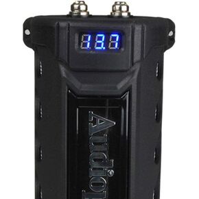 Audiopipe ACAP-6000 Car Audio 6 Farad 24 Volt Surge Power Capacitor Kit for Car Stereo Amplifier with Digital Display and Electronic Protection, Black in Saudi Arabia