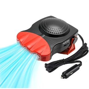 Car Cooling Fan 12V, Fast Cooling and Heating 2 in1 for Car Windshield, Portable Car Heater Defroster That Plugs into Cigarette Lighter with 180° Rotating Base, 150W Car Heating and Cooling Fan in Kuwait