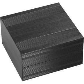 Aluminum Alloy Project Enclosure HIFI Tube Power Amplifier Shell Brushed Black 82.2x145x150mm Aluminum Alloy Shell Circuit Board Enclosure Instrument Box Case DIY Casing in Saudi Arabia
