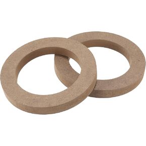 X AUTOHAUX 2 Pcs 4" Universal Wooden Car Speaker Subwoofer Mounting Spacer Rings Adapter Bracket Holder Plate in Kuwait