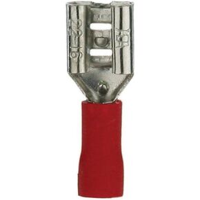 Install Bay RVFD205 Vinyl Female Connector 22/18 Gauge .205, Red (100-Pack) in Saudi Arabia