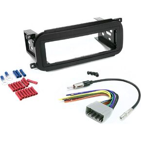 Scosche ICCR3BN Single DIN Radio Install Dash Kit Compatible with Select 2002-07 Chrysler, Dodge & Jeep Vehicles - Complete Basic Car Stereo Installation Kit - See Vehicle Fit Guide in Images in Saudi Arabia