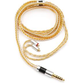 Linsoul Tripowin Zonie 16 Core كابل مطلي بالفضة SPC كابل سماعة أذن لـKZ ZS10 PRO، ZSX، ZSN Pro، ZS10 Pro NF2u، IEMs 2pin راحة (2pin، 3.5 مم، ذهبي) in Kuwait