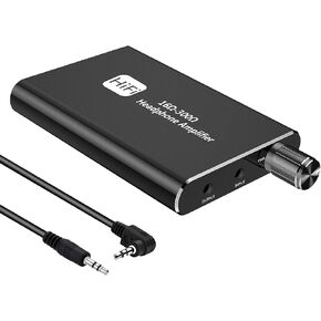 Headphone Amplifier Two-Stage Gain Switch, Portable HiFi 3.5mm Headset Amplifier Compatible Phone,Tablet, MP3/4 and Computers in Kuwait