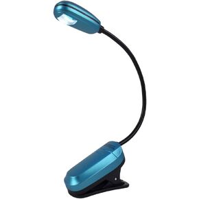 ضوء القراءة الأصلي Mighty Bright MiniFlex ذو المشبك على الكتاب، 1 مصباح أبيض ساطع، مرن، متين، تصميم مضغوط مثالي لدودة الكتب والأطفال اقرأ في السرير، عمر بطارية 25 ساعة (أزرق) in Kuwait