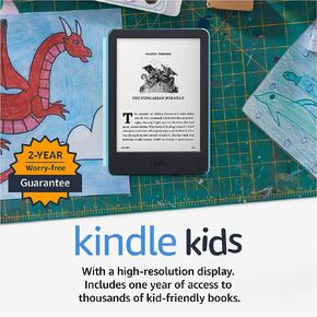 Kindle Kids (2022 release) – If it breaks, we will replace it, includes ad-free books, cover and adjustable light- Ocean Explorer in Kuwait
