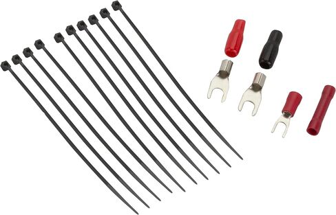 Scosche Install Centric ICAK44 True 4 Gauge Hybrid OFC 4-Channel High Current Amplifier Wiring Kit مجموعة كاملة للسيارة Amp Kit زوج ملتوي من كابلات الصوت، حامل الصمامات في الخط in Kuwait