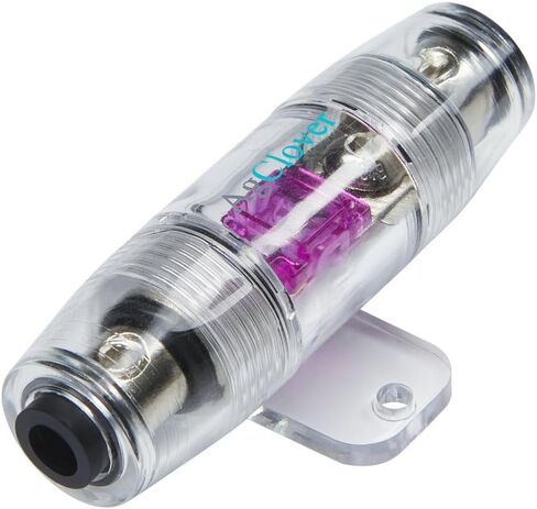 Fuse Holder, AgClover Premium 4/8 Gauge Fuse Holder Inline Waterproof Solid Brass Car Audio Fuse Holders 4/8 AWG Out with Reducer for Alarm Amplifier Compressors in Saudi Arabia