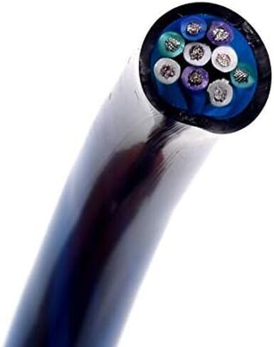 Conext Link MSC918-20 20 Feet 9 Conductors Blue Speed Wire Primary Wire Speaker Cable 18 AWG Gauge GA 100% OFC Copper Stranded Trailer （11993） in Saudi Arabia