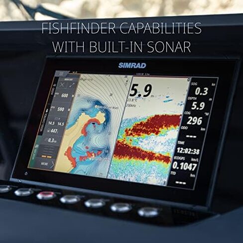 Simrad GO Chartplotter وFish Finder، مع خيارات محول الطاقة والرادار، وبطاقة مخطط اكتشاف C-MAP المحملة مسبقًا in Kuwait