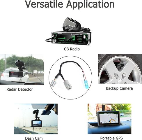 EWAY 12 Volt Power Adapter for GM Chevrolet Buick Cigarette Lighter Power Plug/Cord Wire Harness for Add Device CB Radio, Radar Detectors, Portable GPS, Dash Cam, Phone Mount, Front/Rear View Camera in Saudi Arabia