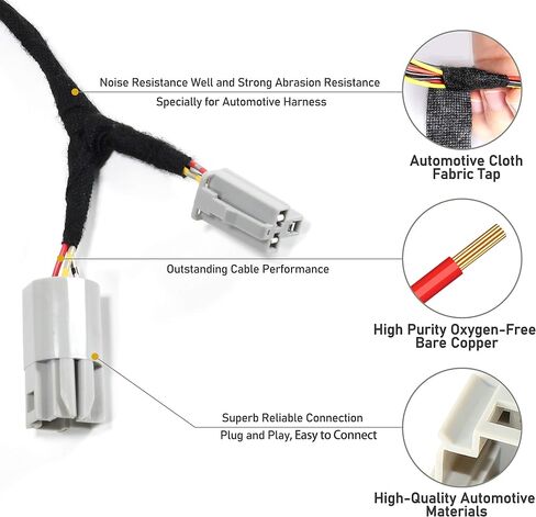 EWAY 12 Volt Power Adapter for GM Chevrolet Buick Cigarette Lighter Power Plug/Cord Wire Harness for Add Device CB Radio, Radar Detectors, Portable GPS, Dash Cam, Phone Mount, Front/Rear View Camera in Saudi Arabia